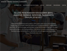Tablet Screenshot of akfarnasional.ac.id